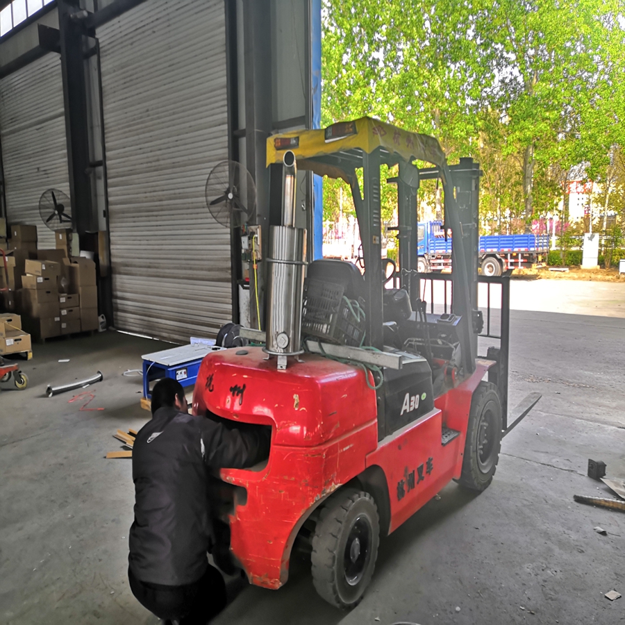 綠昊環(huán)保叉車尾氣凈化器尾氣過濾器檢測合格環(huán)保綠標(biāo)廠家直銷