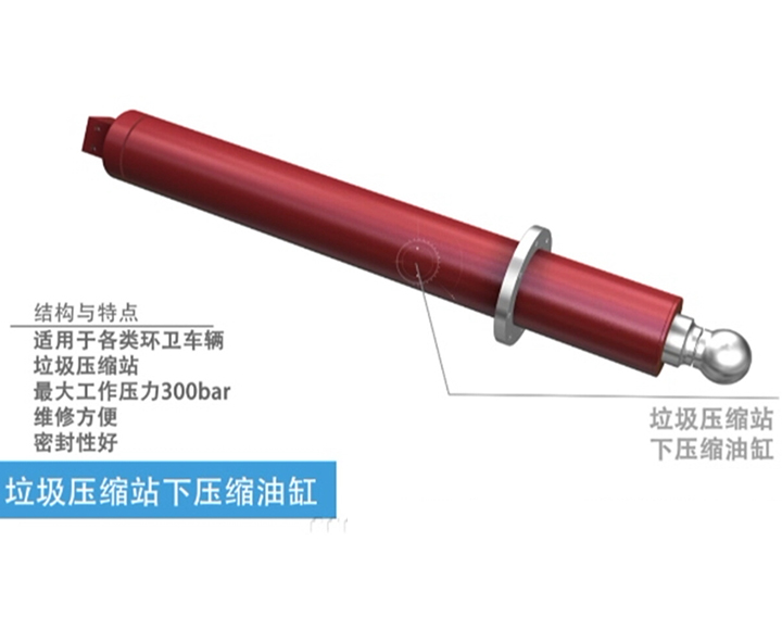 垃圾壓縮站下壓縮油缸