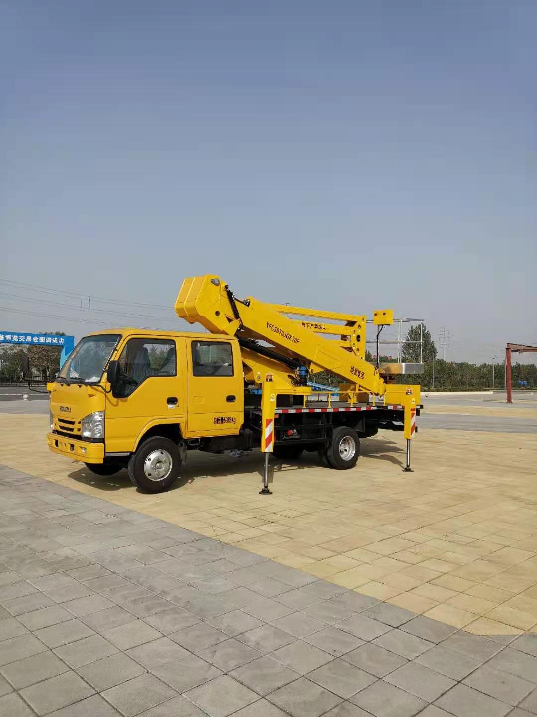 江河：23米混合臂車載式高空作業(yè)平臺(tái)