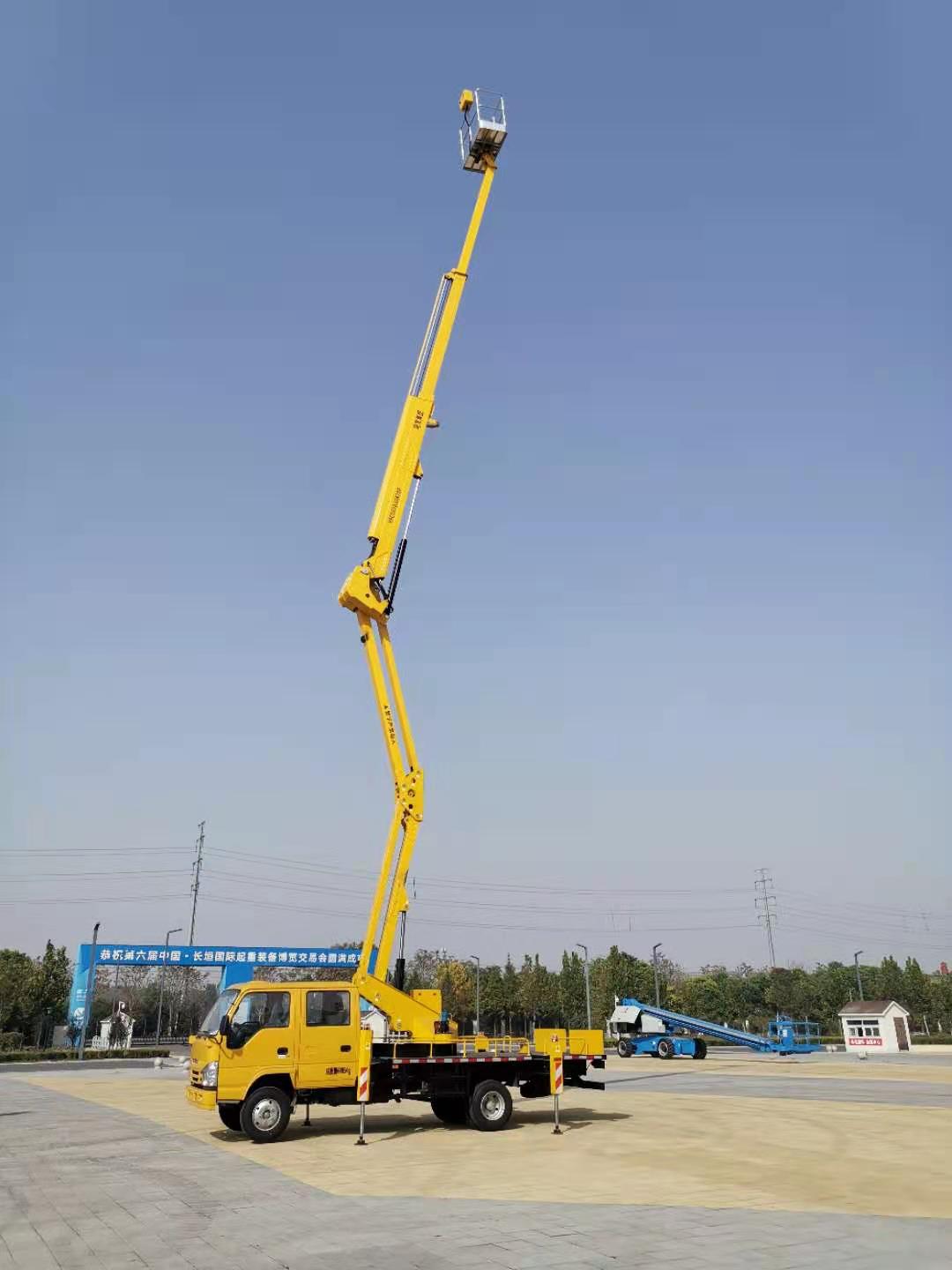 江河：23米混合臂車(chē)載式高空作業(yè)平臺(tái) 登高車(chē)