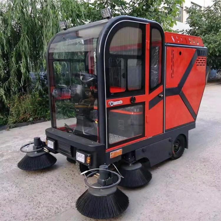 定制小型電動清掃車 全封閉式路面清掃車 電動四輪掃路車