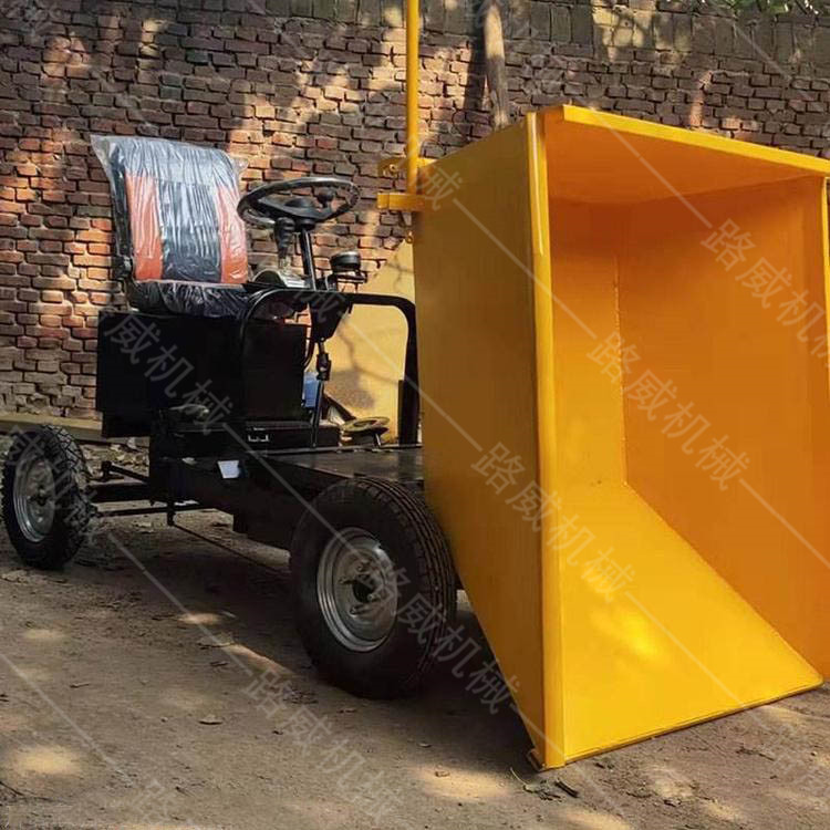 山東四輪工程運(yùn)灰車 工地灰斗車價(jià)格 拉磚車電動四輪砂漿車