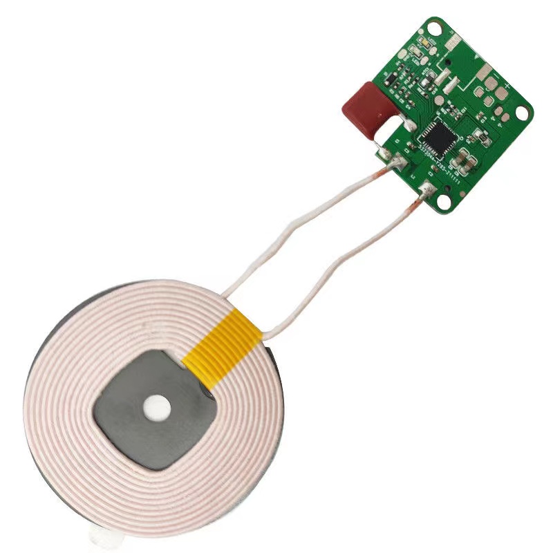 小巧便捷無(wú)線(xiàn)充電模塊安裝正負(fù)極接線(xiàn)電子電路PCBA板