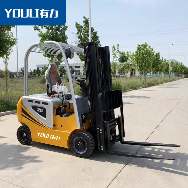有力電動(dòng)叉車(chē)1-3噸四輪座駕式電瓶叉車(chē)液壓堆高車(chē)電動(dòng)搬運(yùn)車(chē)