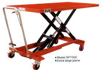 SPT系列0.5噸手動剪叉式液壓升降平臺車 SPT500