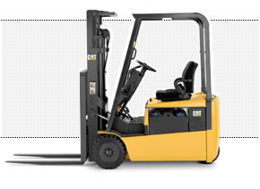 美國三菱卡特彼勒叉車(CAT)4000磅三輪電動平衡重叉車 ET4000