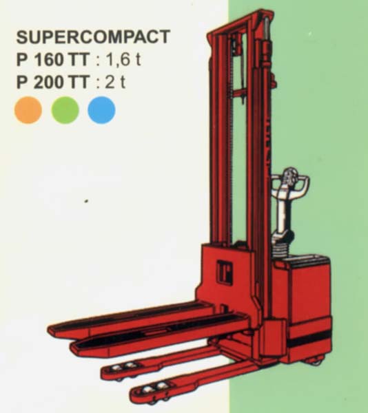 法國(guó)派特叉車(PRAT)1.6/2噸步行式全自動(dòng)電動(dòng)堆高機(jī) P160TT/P200TT