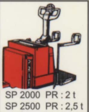 法國派特叉車(PRAT)2/2.5噸站板式電動托盤搬運車 SP2000PR/SP2500PR
