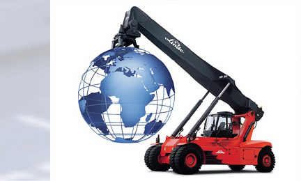 德國林德叉車(LINDE)40噸內(nèi)燃集裝箱正面吊 Reach Stackers