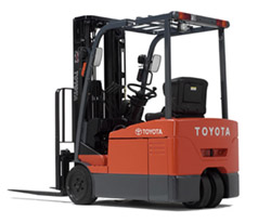 美國豐田叉車(TOYOTA)4000磅三輪電動平衡重叉車 7FBEU20
