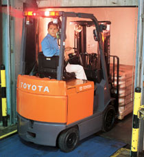 美國豐田叉車(TOYOTA)3000磅四輪電動平衡重叉車 7FBCU15