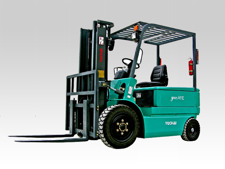 桂林玉柴叉車(YUCHAI)1噸四輪電動(dòng)平衡重叉車 YCC10E