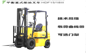 現(xiàn)代內(nèi)燃平衡重叉車(chē) HDF15III