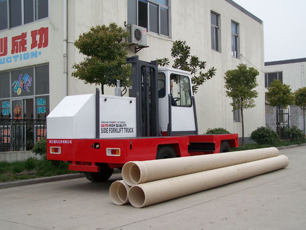 鎮(zhèn)江福馬內(nèi)燃側(cè)面叉車(裝運(yùn)車)