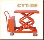 浙江海蜜CYT-DE手推電起升雙剪液壓平臺(tái)車 CYT-DE