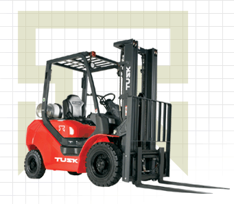 美國Tusk 7,000 lbs內(nèi)燃液化氣平衡重叉車 7,000 lbs