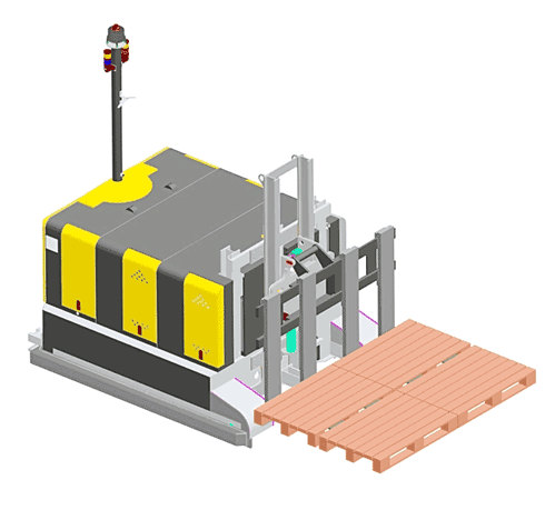 Elettric80：四托盤激光導(dǎo)引車LGV for 4 pallets