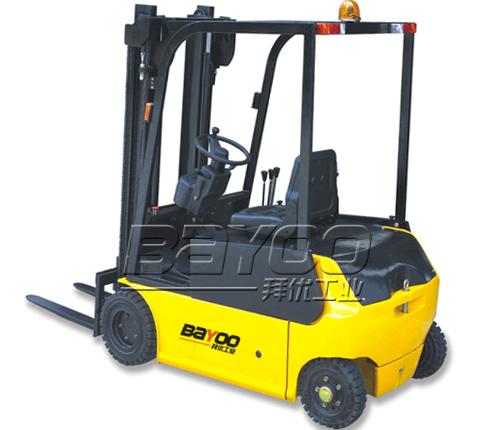 專業(yè)提供BAYOO品牌四支點(diǎn)全電動叉車、電瓶叉車、高位揀選叉車