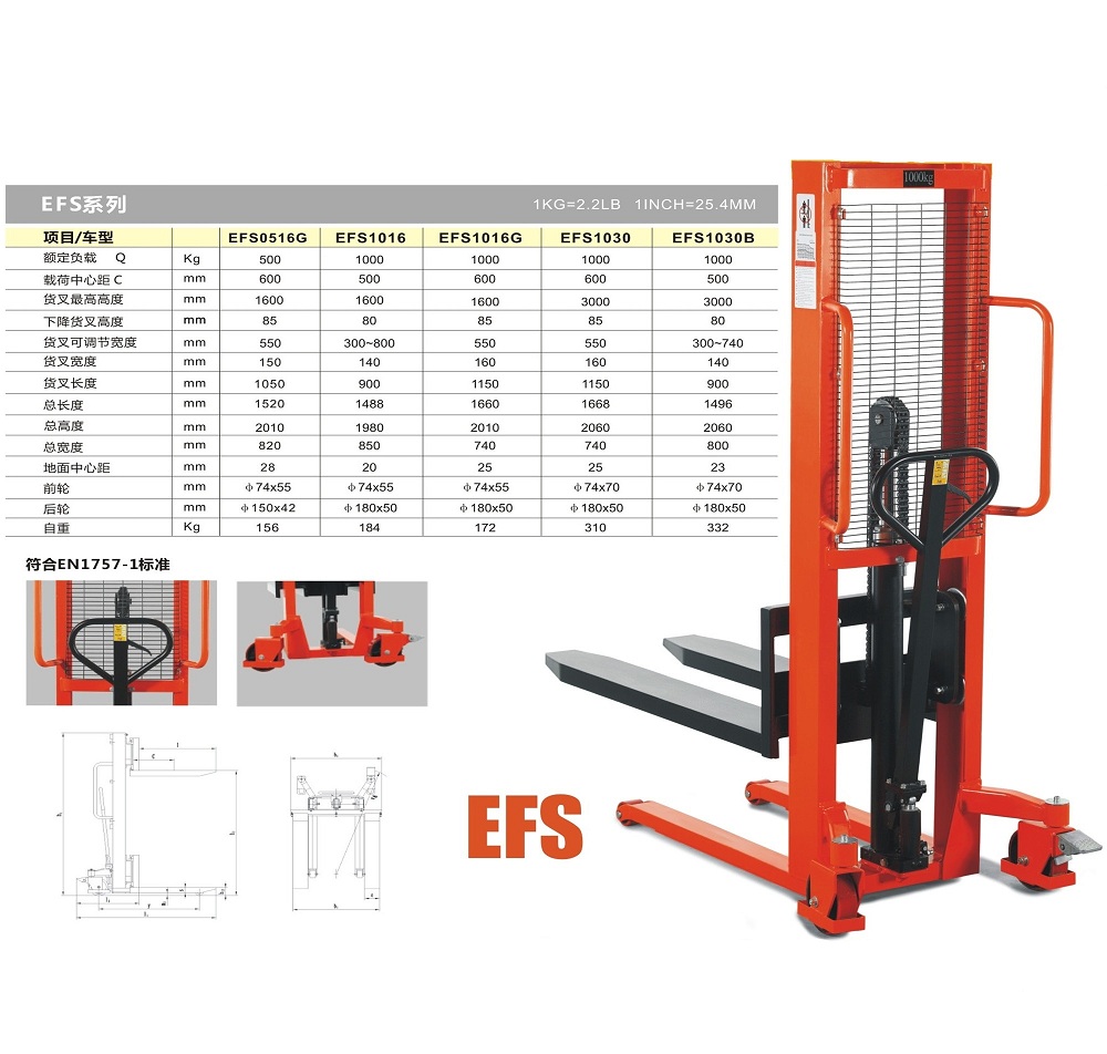 深圳諾力EFS手動搬運(yùn)車 EFS