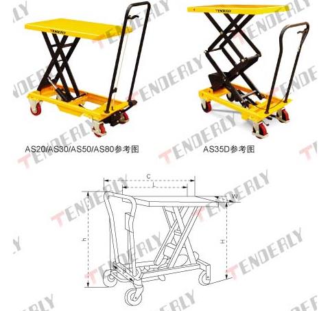 無錫泰得力:經濟型腳踏式升降平臺車 AS20