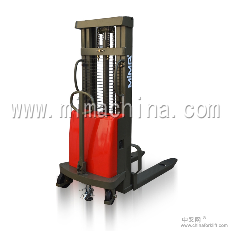 合肥搬易通半電動(dòng)托盤堆垛車 蓄電池半電動(dòng)托盤搬運(yùn)車車 TA