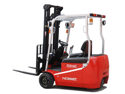 諾力FE3R16AC三輪電動叉車，上海三支點(diǎn)電瓶叉車，松江三輪蓄電池叉車，浙江諾力電動叉車 FE3R16AC