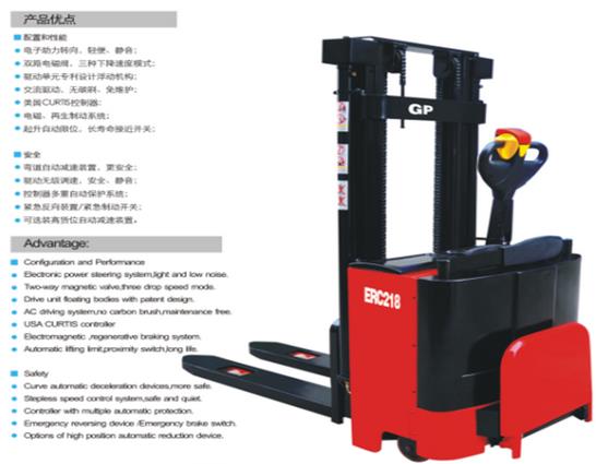 1.8-2.0T電動(dòng)堆高車 ERC218--EJC/ERC 220