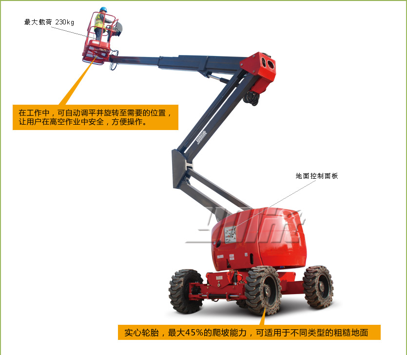 自行式柴油曲臂型高空作業(yè)平臺(tái) YL15104